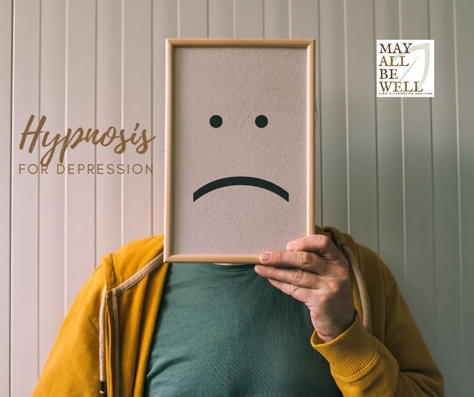 Sad face covers a man's face